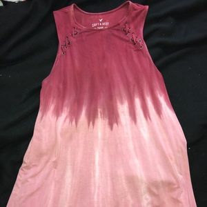 american eagle tye dye tank top